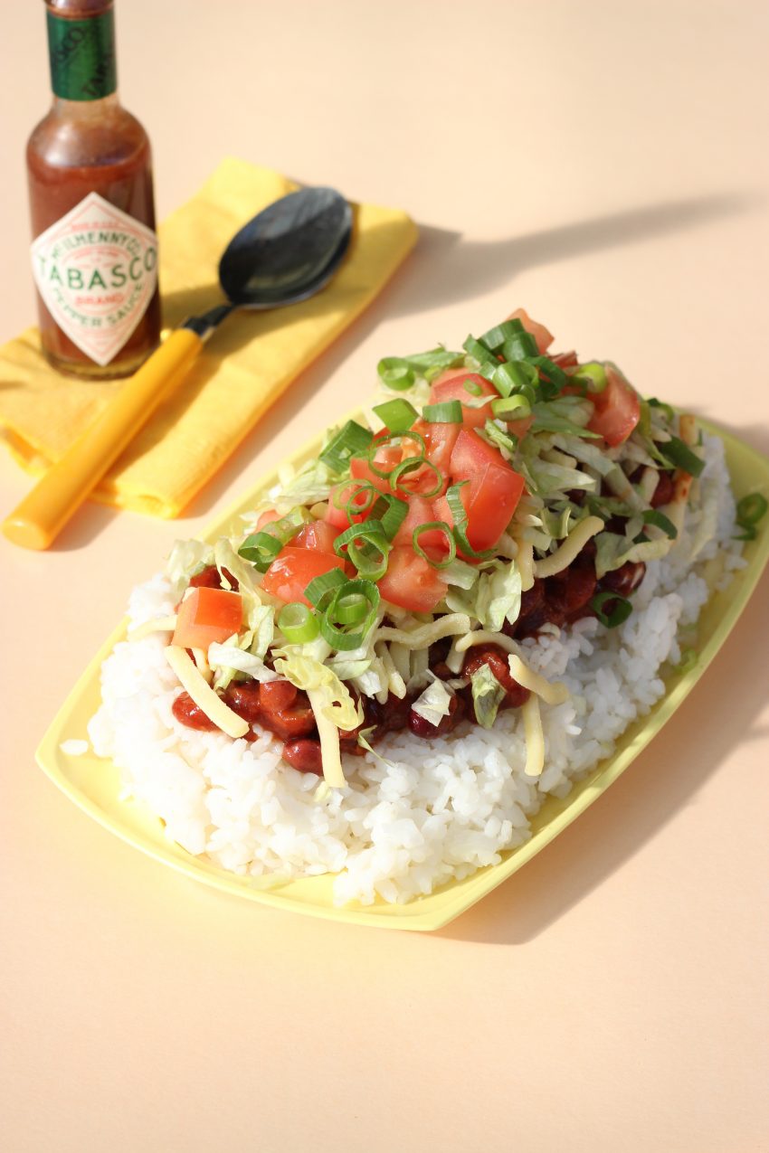 Taco Rice Recipe (Okinawan Taco Fillings Served on Rice) - Cooking